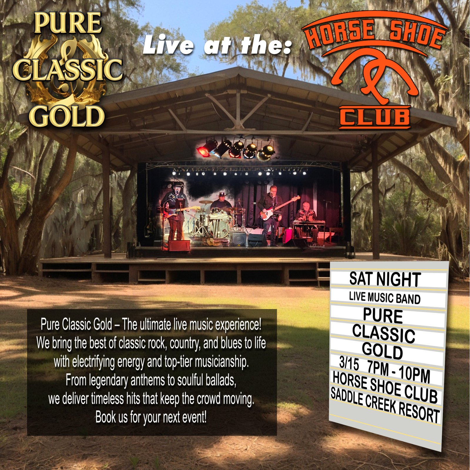 Pure Classic Gold Sound Stage show